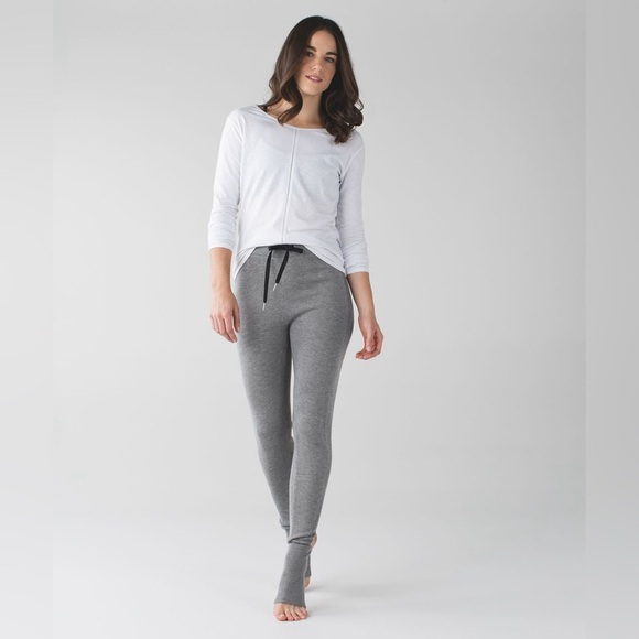 lululemon athletica Pants - Lululemon Sweet Savasana Yoga Cashmere Knit Ribbed Sweater Pants Size 8